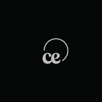 CE initials logo monogram vector