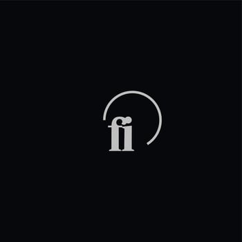 FI initials logo monogram vector