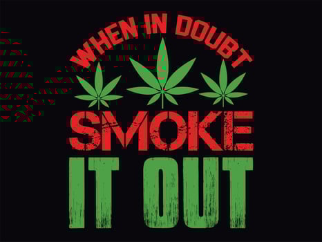 Cannabis t-shirt design vector file