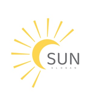 Sun Logo Template, Icon Design Illustration vector
