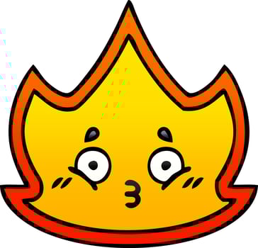gradient shaded cartoon fire vector