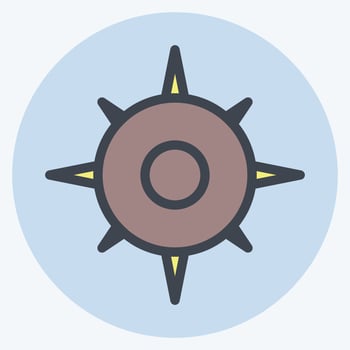 Icon Travel. suitable for education symbol. color mate style. simple design editable. design template vector. simple illustration vector