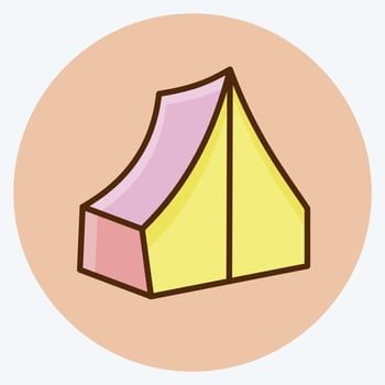 Icon Camp. suitable for education symbol. flat style. simple design editable. design template vector. simple illustration vector