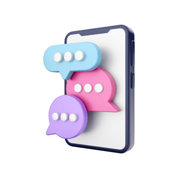 3d smartphone function icon illustration png