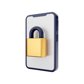 3d smartphone function icon illustration png