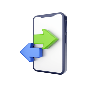 3d smartphone function icon illustration png