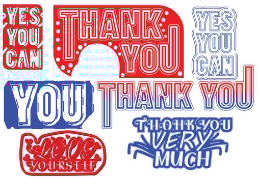 Motivational letter t shirt, logo and sticker design template vector