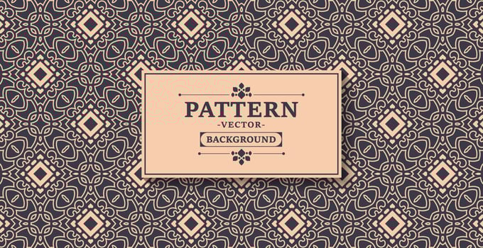 flat ornament line pattern design vector
