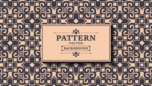 flat ornament line pattern design vector
