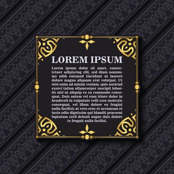 Luxury calligraphy ornament frame line design vector