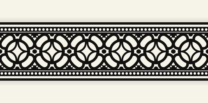ornament style ethnic seamless borders vector