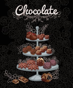 Different varieties of cup cakes. High quality vector