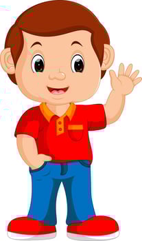 cute Cartoon boy vector