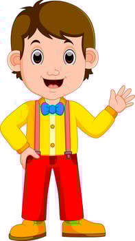 cute businessman cartoon vector