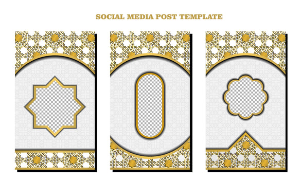 Arabic elegant luxury ornamental islamic background with islamic pattern decorative ornament Premium Vector