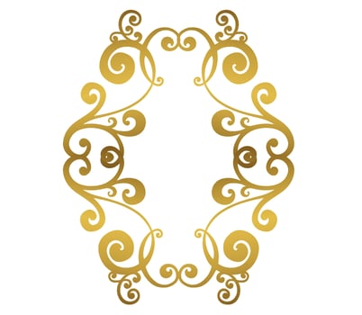 Vector damask vintage baroque scroll ornament swirl. Victorian monogram heraldic shield swirl.Retro floral leaf pattern border foliage antique  acanthus calligraphy engraved tattoo. Tile decor element
