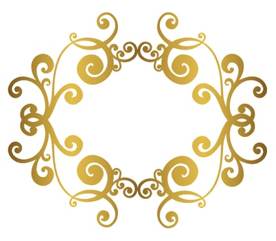 Vector damask vintage baroque scroll ornament swirl. Victorian monogram heraldic shield swirl.Retro floral leaf pattern border foliage antique  acanthus calligraphy engraved tattoo. Tile decor element