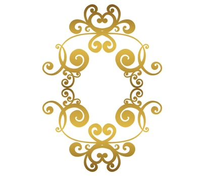 Vector damask vintage baroque scroll ornament swirl. Victorian monogram heraldic shield swirl.Retro floral leaf pattern border foliage antique  acanthus calligraphy engraved tattoo. Tile decor element