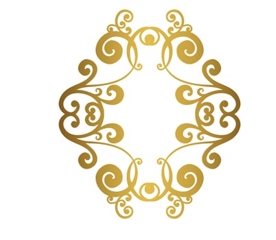 Vector damask vintage baroque scroll ornament swirl. Victorian monogram heraldic shield swirl.Retro floral leaf pattern border foliage antique  acanthus calligraphy engraved tattoo. Tile decor element