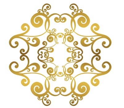 Vector damask vintage baroque scroll ornament swirl. Victorian monogram heraldic shield swirl.Retro floral leaf pattern border foliage antique  acanthus calligraphy engraved tattoo. Tile decor element