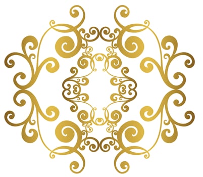 Vector damask vintage baroque scroll ornament swirl. Victorian monogram heraldic shield swirl.Retro floral leaf pattern border foliage antique  acanthus calligraphy engraved tattoo. Tile decor element