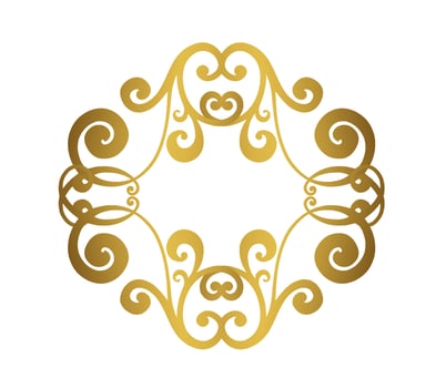 Vector damask vintage baroque scroll ornament swirl. Victorian monogram heraldic shield swirl.Retro floral leaf pattern border foliage antique  acanthus calligraphy engraved tattoo. Tile decor element