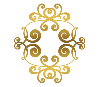Vector damask vintage baroque scroll ornament swirl. Victorian monogram heraldic shield swirl.Retro floral leaf pattern border foliage antique  acanthus calligraphy engraved tattoo. Tile decor element