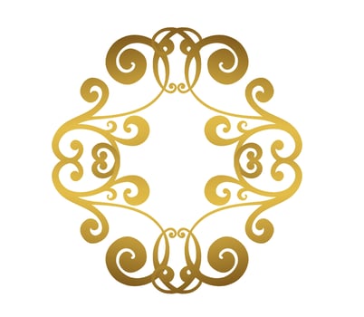 Vector damask vintage baroque scroll ornament swirl. Victorian monogram heraldic shield swirl.Retro floral leaf pattern border foliage antique  acanthus calligraphy engraved tattoo. Tile decor element