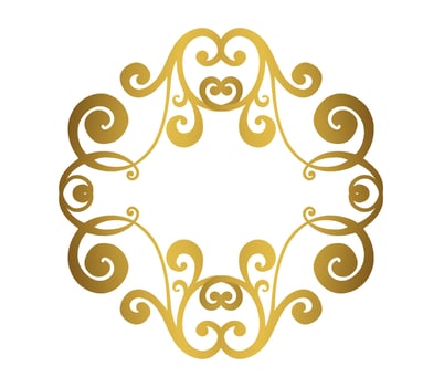 Vector damask vintage baroque scroll ornament swirl. Victorian monogram heraldic shield swirl.Retro floral leaf pattern border foliage antique  acanthus calligraphy engraved tattoo. Tile decor element