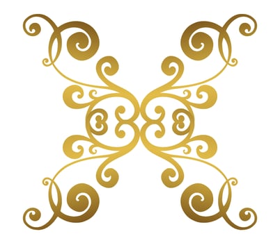 Vector damask vintage baroque scroll ornament swirl. Victorian monogram heraldic shield swirl.Retro floral leaf pattern border foliage antique  acanthus calligraphy engraved tattoo. Tile decor element