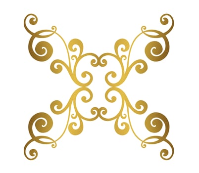 Vector damask vintage baroque scroll ornament swirl. Victorian monogram heraldic shield swirl.Retro floral leaf pattern border foliage antique  acanthus calligraphy engraved tattoo. Tile decor element