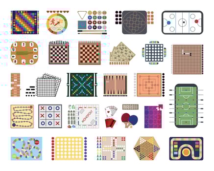 Set of Board Games vector