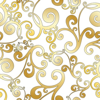 Vector damask vintage baroque scroll ornament swirl. Victorian monogram heraldic shield swirl. Retro floral leaf pattern border foliage antique  acanthus calligraphy engraved tattoo. Seamless pattern