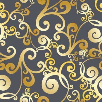 Vector damask vintage baroque scroll ornament swirl. Victorian monogram heraldic shield swirl. Retro floral leaf pattern border foliage antique  acanthus calligraphy engraved tattoo. Seamless pattern