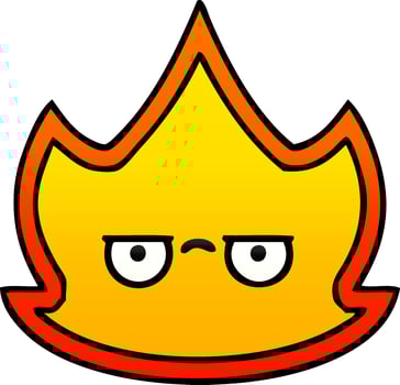 gradient shaded cartoon fire vector