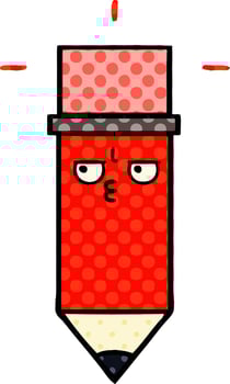 comic book style cartoon pencil vector