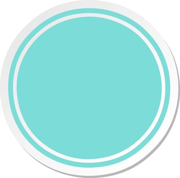 cartoon sticker of a full moon vector
