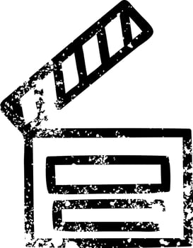 movie clapper board icon vector