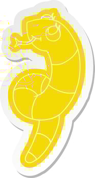 cartoon sticker kawaii of a cute snake vector
