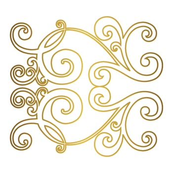 Vector damask vintage baroque scroll ornament swirl. Victorian monogram heraldic shield swirl. Retro floral leaf pattern border foliage antique  acanthus calligraphy engraved tattoo.Tile decor element
