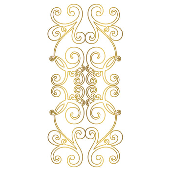 Vector damask vintage baroque scroll ornament swirl. Victorian monogram heraldic shield swirl. Retro floral leaf pattern border foliage antique  acanthus calligraphy engraved tattoo.Tile decor element