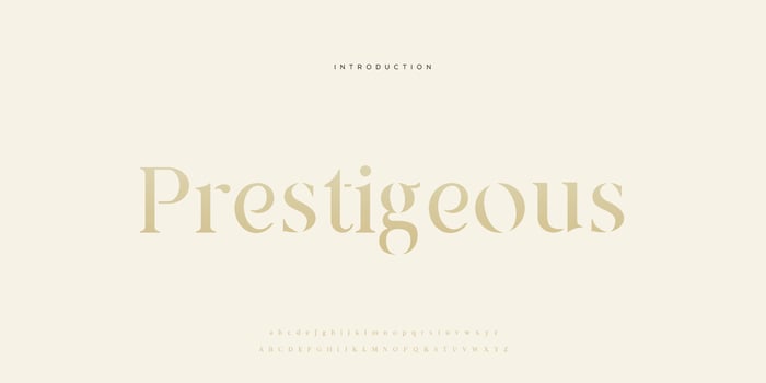 Elegant wedding font Pro Vector, Luxury Royal Abstract minimal modern font vector