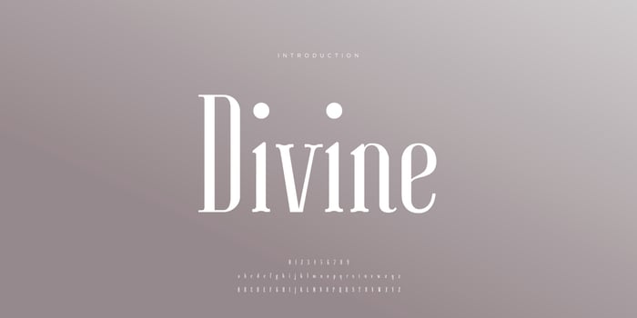 Elegant wedding font Pro Vector, Luxury Royal Abstract minimal modern font vector