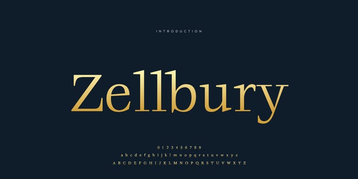 Elegant wedding font Pro Vector, Luxury Royal Abstract minimal modern font vector