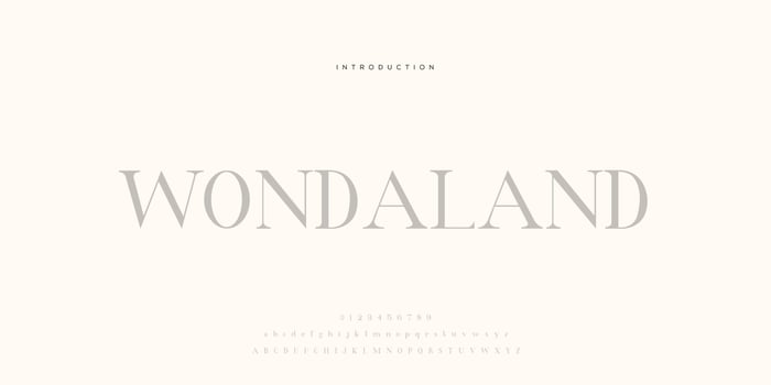 Elegant wedding font Pro Vector, Luxury Royal Abstract minimal modern font vector