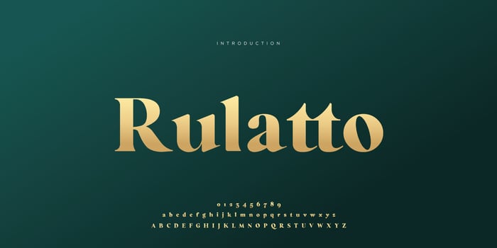 Elegant wedding font Pro Vector, Luxury Royal Abstract minimal modern font vector