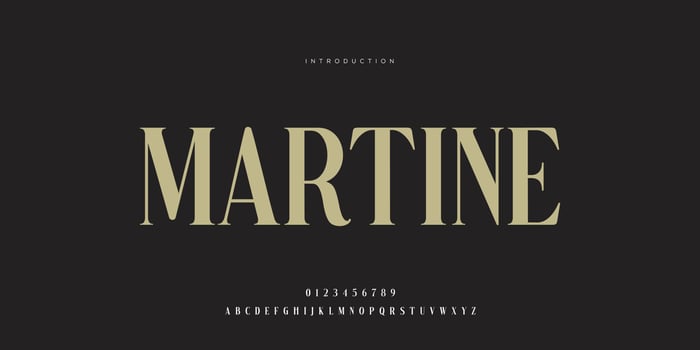 Elegant wedding font Pro Vector, Luxury Royal Abstract minimal modern font vector