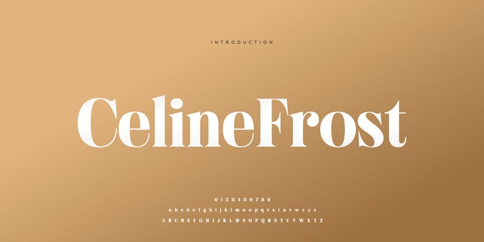 Elegant wedding font Pro Vector, Luxury Royal Abstract minimal modern font vector