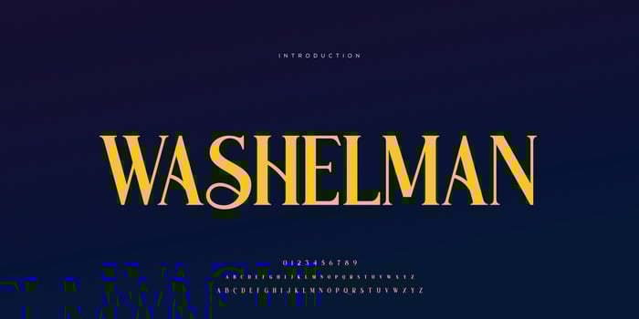 Elegant wedding font Pro Vector, Luxury Royal Abstract minimal modern font vector