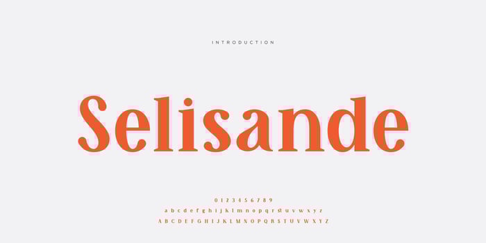Elegant wedding font Pro Vector, Luxury Royal Abstract minimal modern font vector